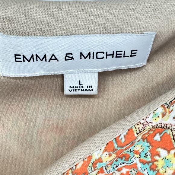 Emma & Michele Woman’s Large Print Boho Shift Dress Hippie Rockabilly Retro - Picture 4 of 7